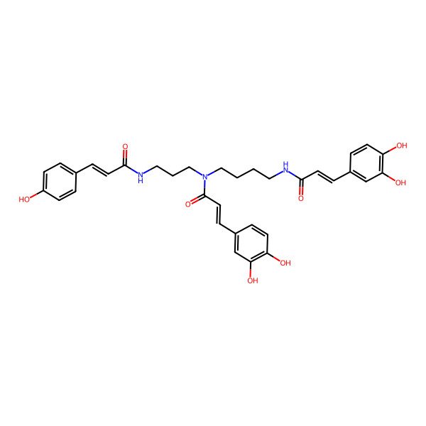 2D Structure of Dicaffeoyl Coumaroyl Spermidine