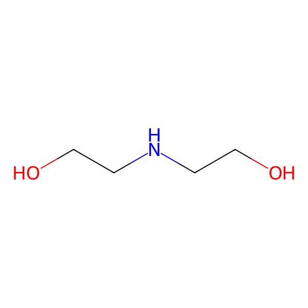 2D Structure of Diethanolamine
