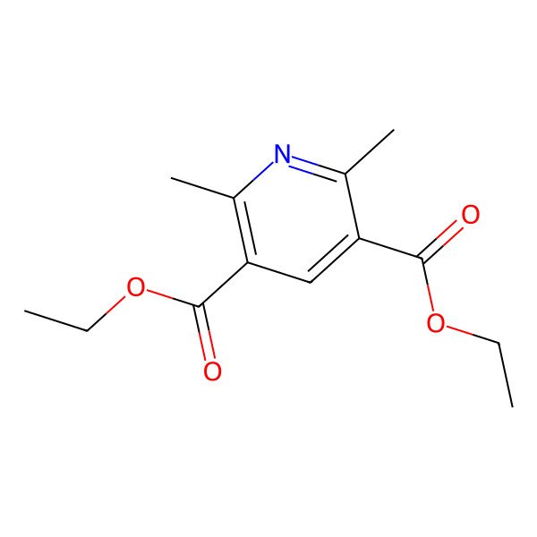 2D Structure of Diethyl 2,6-dimethylpyridine-3,5-dicarboxylate