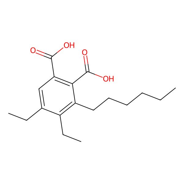 2D Structure of Diethyl hexyl phthalic acid