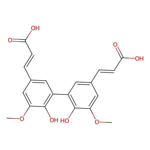 2D Structure of Diferulic acid