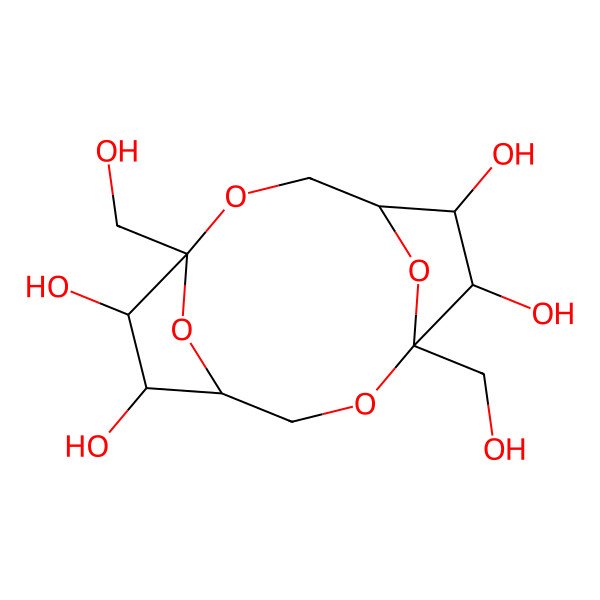 2D Structure of Difructose anhydride IV