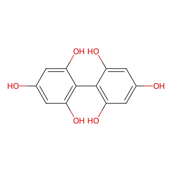 2D Structure of (1,1'-Biphenyl)-2,2',4,4',6,6'-hexol