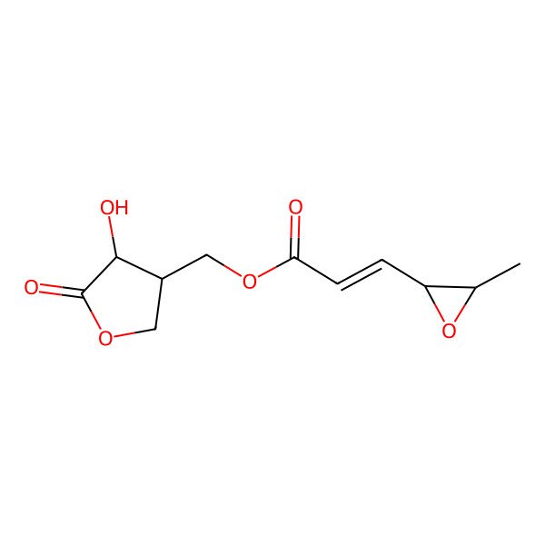 2D Structure of Dihydro-4-[4,5-epoxy-1-oxohex-2-enyloxymethyl]-3-hydroxy-2(3H)-furanone