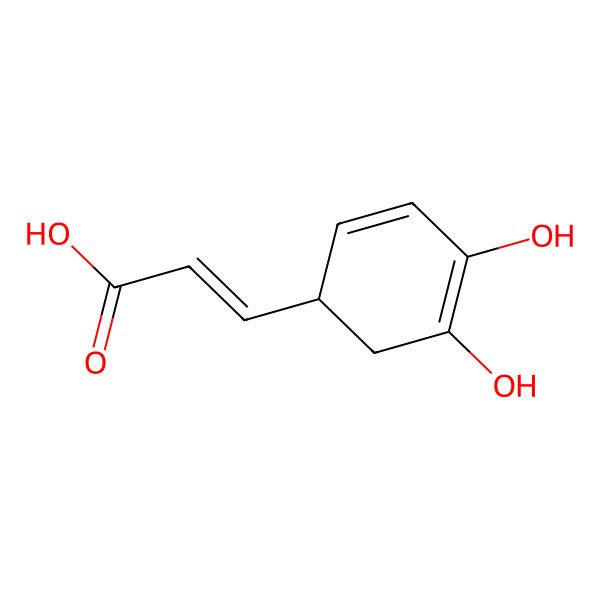 2D Structure of Dihydro-caffeic acid