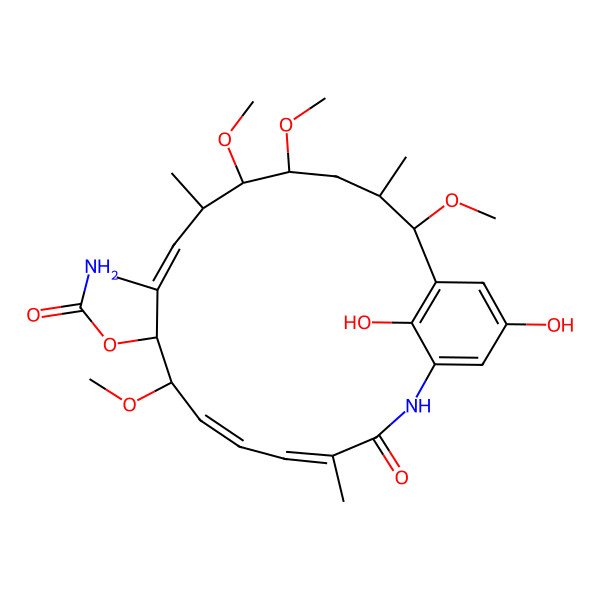 2D Structure of dihydro-herbimycin A