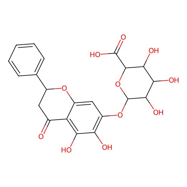 2D Structure of Dihydrobaicalein 7-O-glucuronide 2D Structure of Dihydrobaicalein 7-O-glucuronide