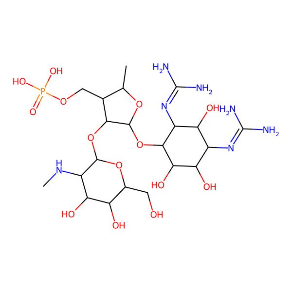 2D Structure of Dihydrostreptomycin 3'alpha-phosphate