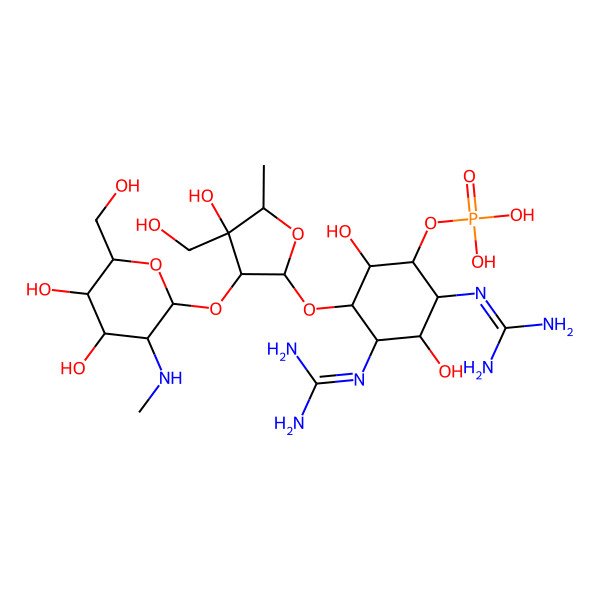 2D Structure of Dihydrostreptomycin 6-phosphate