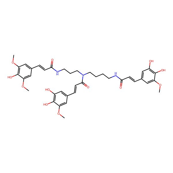 2D Structure of Dihydroxyferuloyl-sinapoyl spermidine