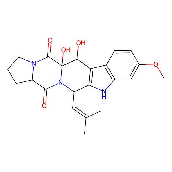 2D Structure of Dihydroxyfumitremorgin C