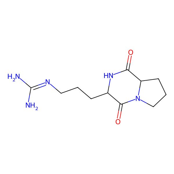 2D Structure of diketopiperazine Pro-Arg
