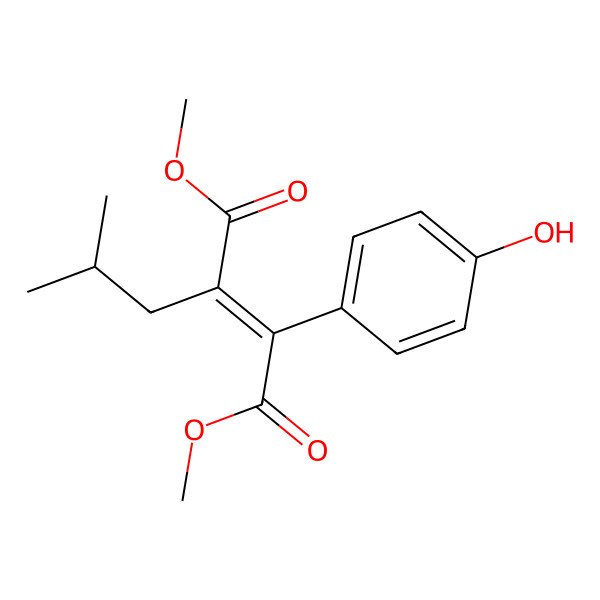 2D Structure of Dimethyl 2-(4-hydroxyphenyl)-3-isobutylmaleate