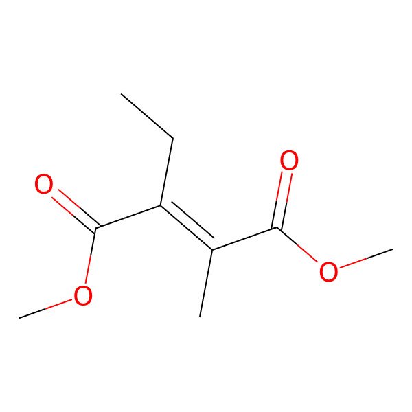 2D Structure of Dimethyl 2-ethyl-3-methylbut-2-enedioate