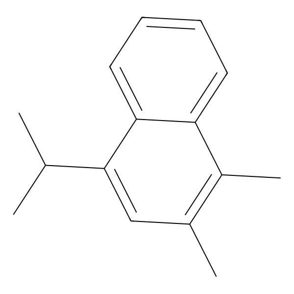 2D Structure of Dimethyl-4-isopropyl-naphthalene