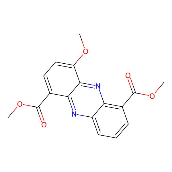 2D Structure of Dimethyl 4-methoxyphenazine-1,6-dicarboxylate