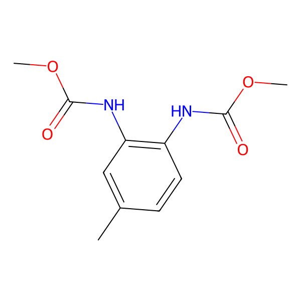 2D Structure of Dimethyl (4-methyl-1,2-phenylene)biscarbamate 2D Structure of Dimethyl (4-methyl-1,2-phenylene)biscarbamate
