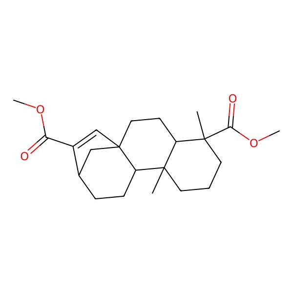 2D Structure of Dimethyl 5,9-dimethyltetracyclo[11.2.1.01,10.04,9]hexadec-14-ene-5,14-dicarboxylate