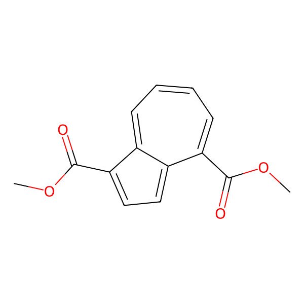 2D Structure of Dimethyl azulene-1,4-dicarboxylate