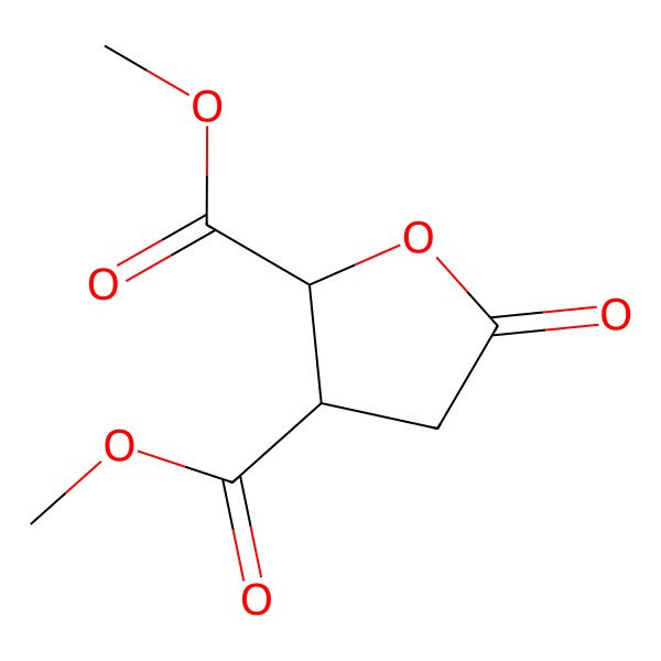 2D Structure of Dimethyl tetrahydro-5-oxofuran-2,3-dicarboxylate