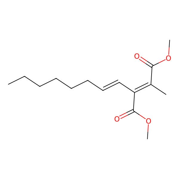 2D Structure of dimethyl (Z)-2-methyl-3-[(E)-oct-1-enyl]but-2-enedioate