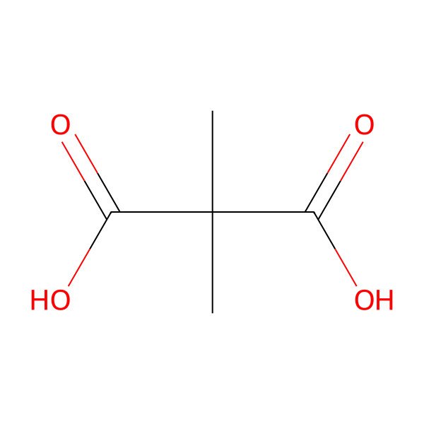 2D Structure of Dimethylmalonic acid