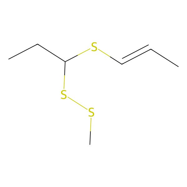 2D Structure of Disulfide, methyl 1-(1-propenylthio)propyl