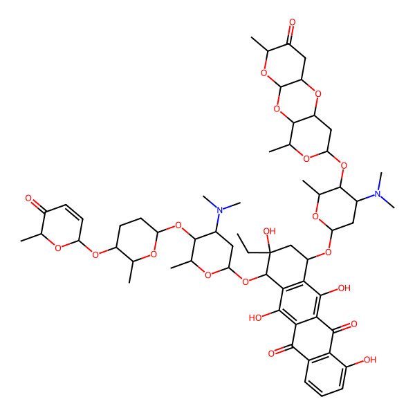 2D Structure of Ditrisarubicin C