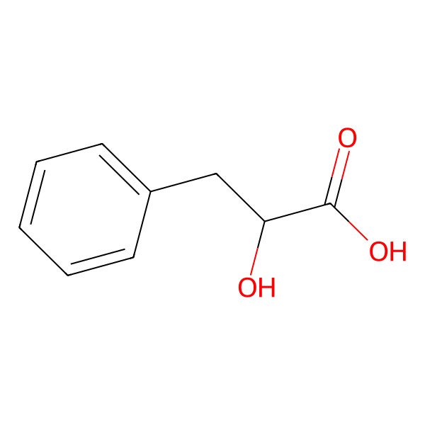 2D Structure of (+-)-3-Phenyllactic acid