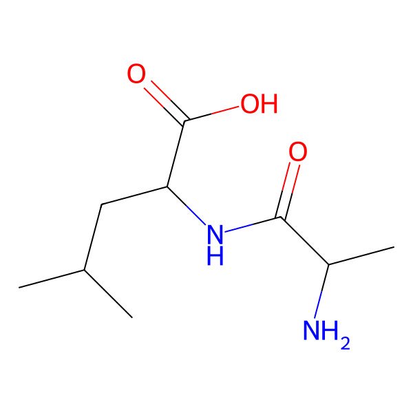 2D Structure of DL-Alanyl-DL-leucine