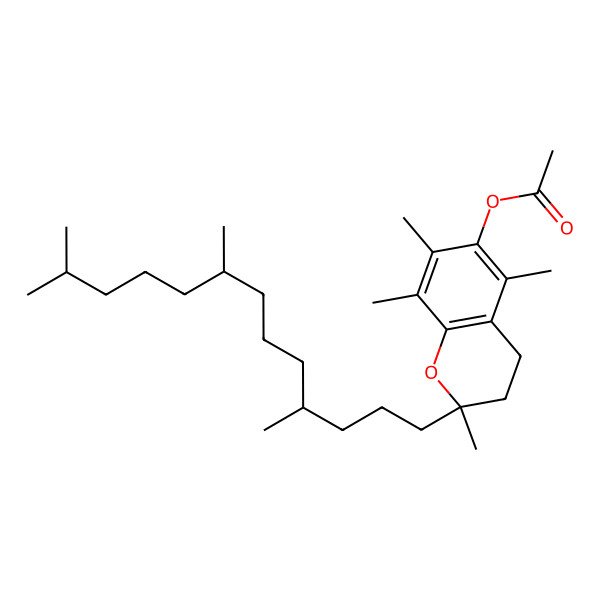 2D Structure of Dl-alpha-tocopherol acetate