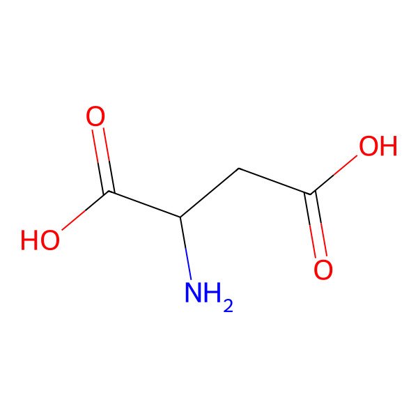 2D Structure of DL-Aspartic acid