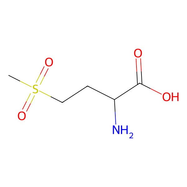 2D Structure of Butanoic acid, 2-amino-4-(methylsulfonyl)-