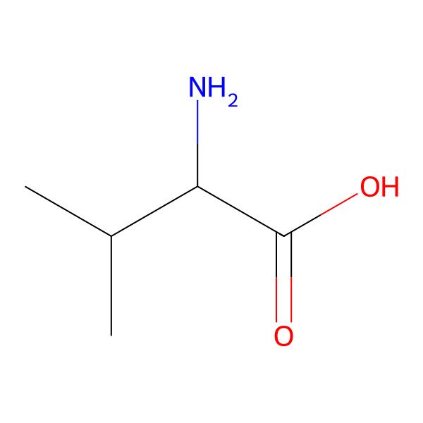 2D Structure of DL-Valine