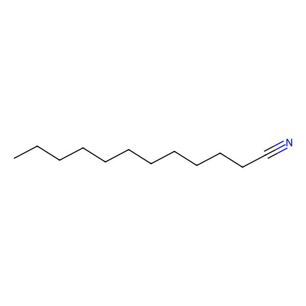 2D Structure of Dodecanenitrile