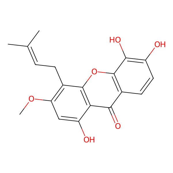 2D Structure of Dulxanthone A