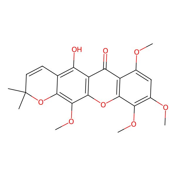 2D Structure of Dulxanthone G