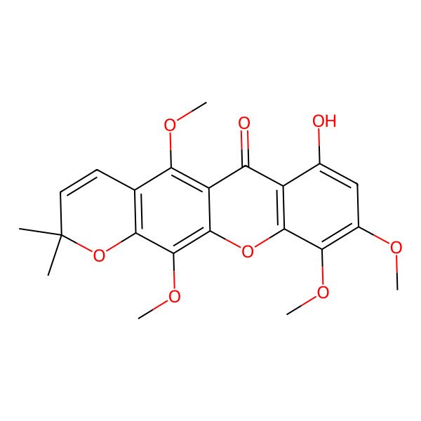 2D Structure of Dulxanthone H