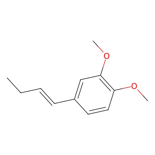 2D Structure of (E)-1-(3',4'-Dimethoxyphenyl)but-1-ene
