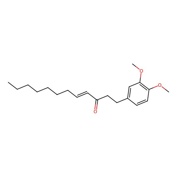2D Structure of (E)-1-(3,4-Dimethoxyphenyl)dodec-4-en-3-one