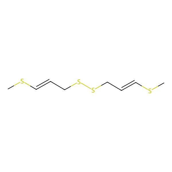 2D Structure of (E)-1-methylsulfanyl-3-[[(E)-3-methylsulfanylprop-2-enyl]disulfanyl]prop-1-ene