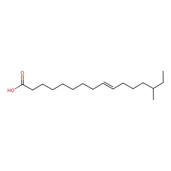 2D Structure of (E)-14-methylhexadec-9-enoic acid