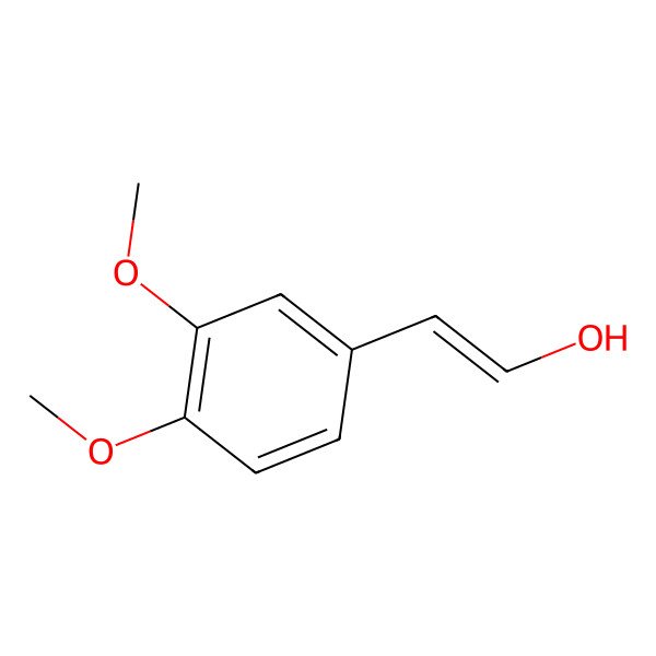 2D Structure of (E)-2-(3,4-dimethoxyphenyl)ethenol