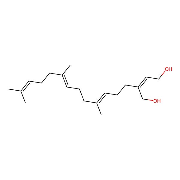 2D Structure of (E)-2-[(3E,7E)-4,8,12-trimethyltrideca-3,7,11-trienyl]but-2-ene-1,4-diol