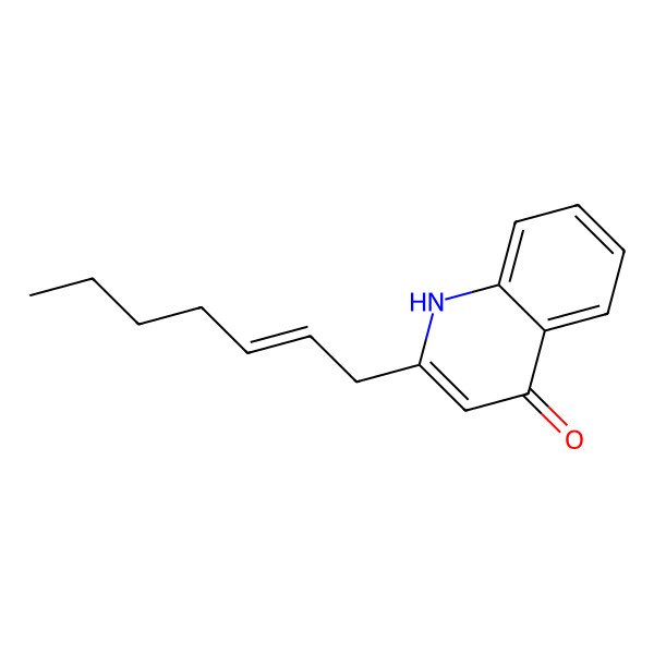 2D Structure of (E)-2-(hept-2-en-1-yl)quinolin-4(1H)-one