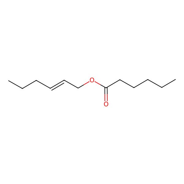 2D Structure of 2-Hexenyl hexanoate, (2E)-