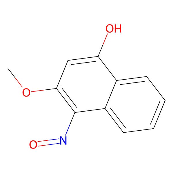 2D Structure of 3-Methoxy-4-nitrosonaphthalen-1-ol