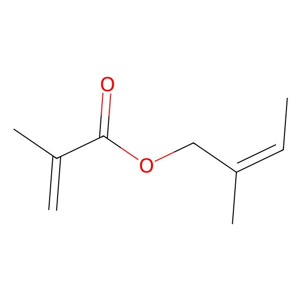 2D Structure of (E)-2-Methyl-2-butenyl methacrylate