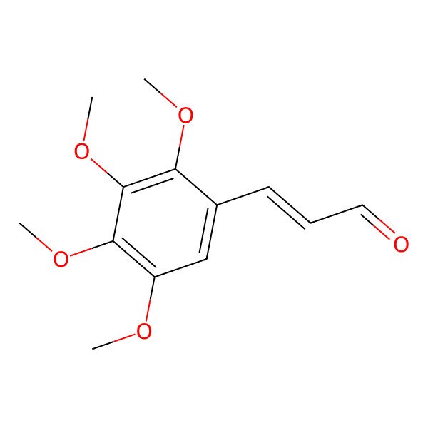 2D Structure of (E)-3-(2,3,4,5-tetramethoxyphenyl)prop-2-enal