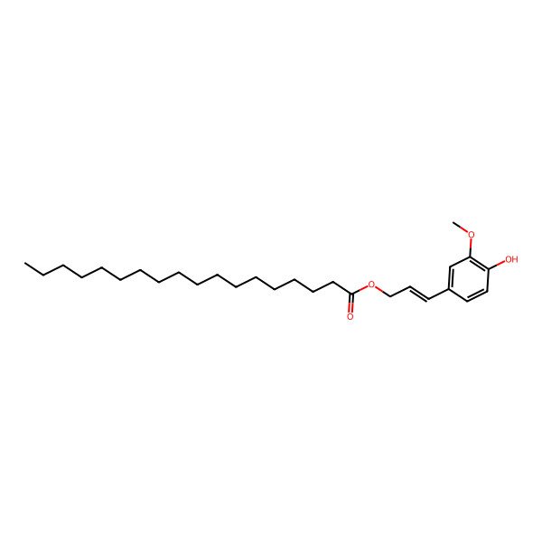 2D Structure of [(E)-3-(4-hydroxy-3-methoxyphenyl)prop-2-enyl] octadecanoate